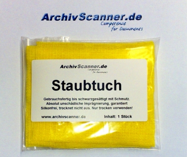 Archivscanner Staubbindetuch