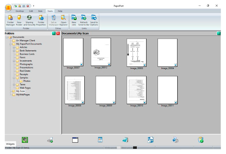 Userinterface - PaperPort SE14