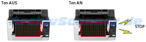 Panasonic KV-S8127 Untypische Ger&auml;usch-Erkennung