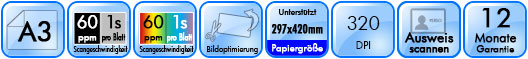 Czur ET24 Pro Technische Spezifikationen