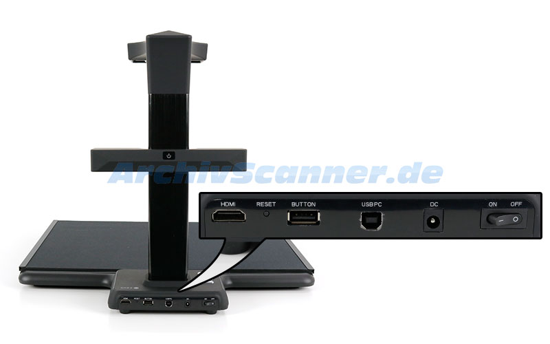 Czur M3000 Pro Anschlüsse