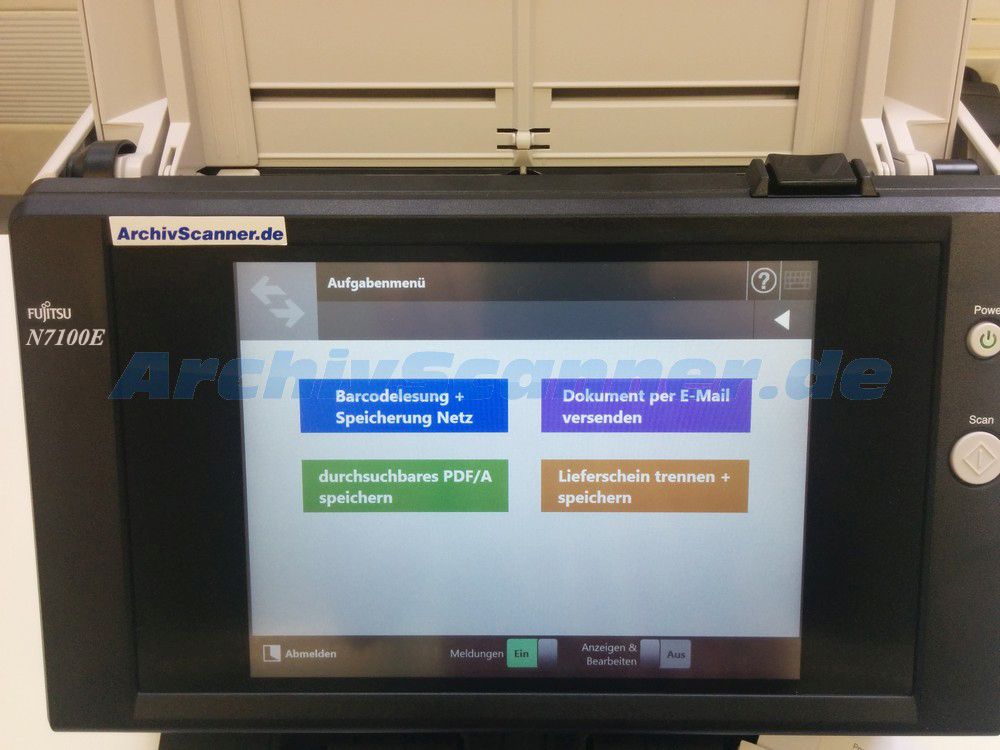 Fujitsu N7100E Touchscreen mit Profilen