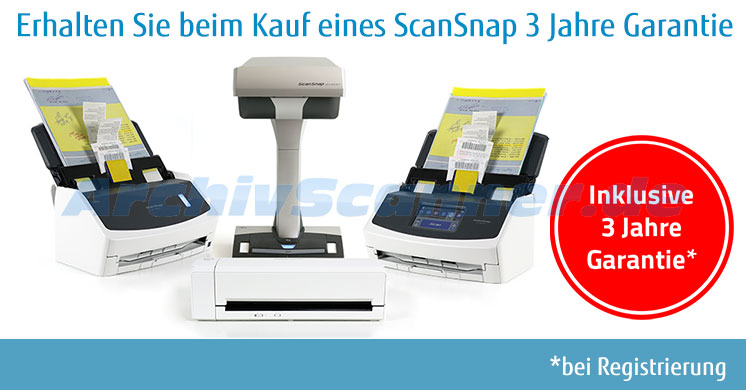PFU ScanSnap 3 Jahre Garantie