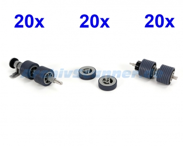 Verschleißteilekit für Ricoh fi-7800, fi-7900 - 20er Pack