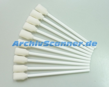 Antistatisches Reinigungsstäbchen Eckig / Swab mit paddelähnlichem Polyurethanschaumstoff-Kopf.