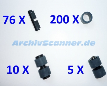 mittleres Rollenset für alle Kodak Ngenuity Scanner Modelle mit Vortrennpad