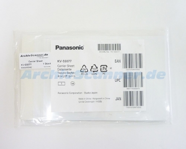 A4 Trägerblatt für Panasonic KV-N10xx, KV-S10xx Scanner