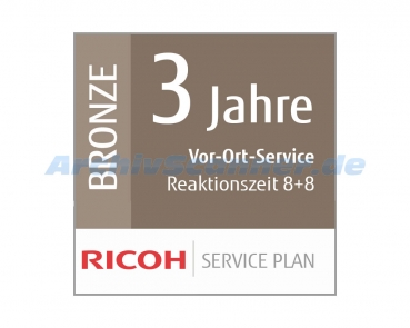 Ricoh 3 Jahre Garantieverlängerung mit Techniker vor Ort Service für Ricoh fi-8x50, fi-8x70